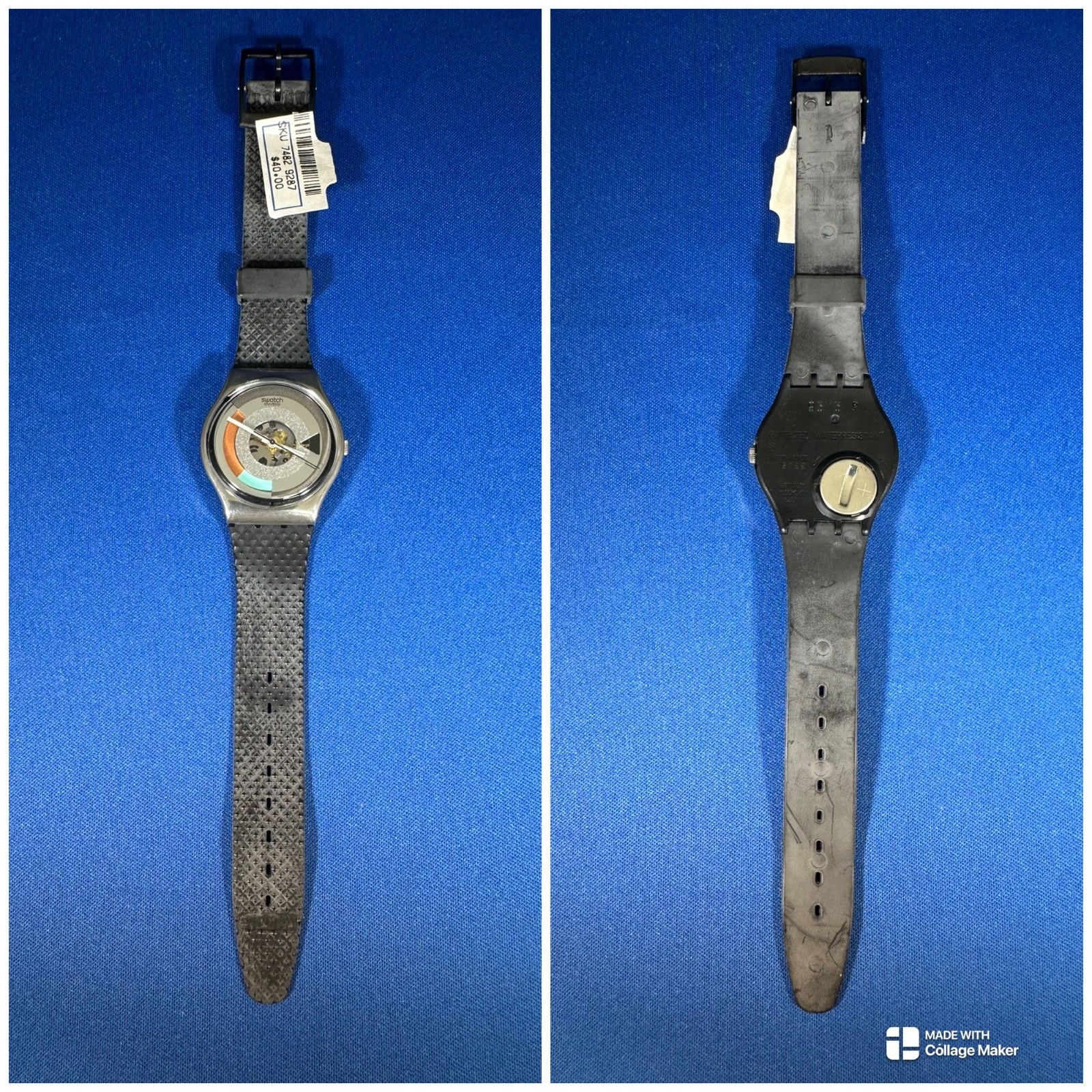Vintage Swatch 1989 Metropolis Watch, New with tag, Extremely Rare! Model GX405