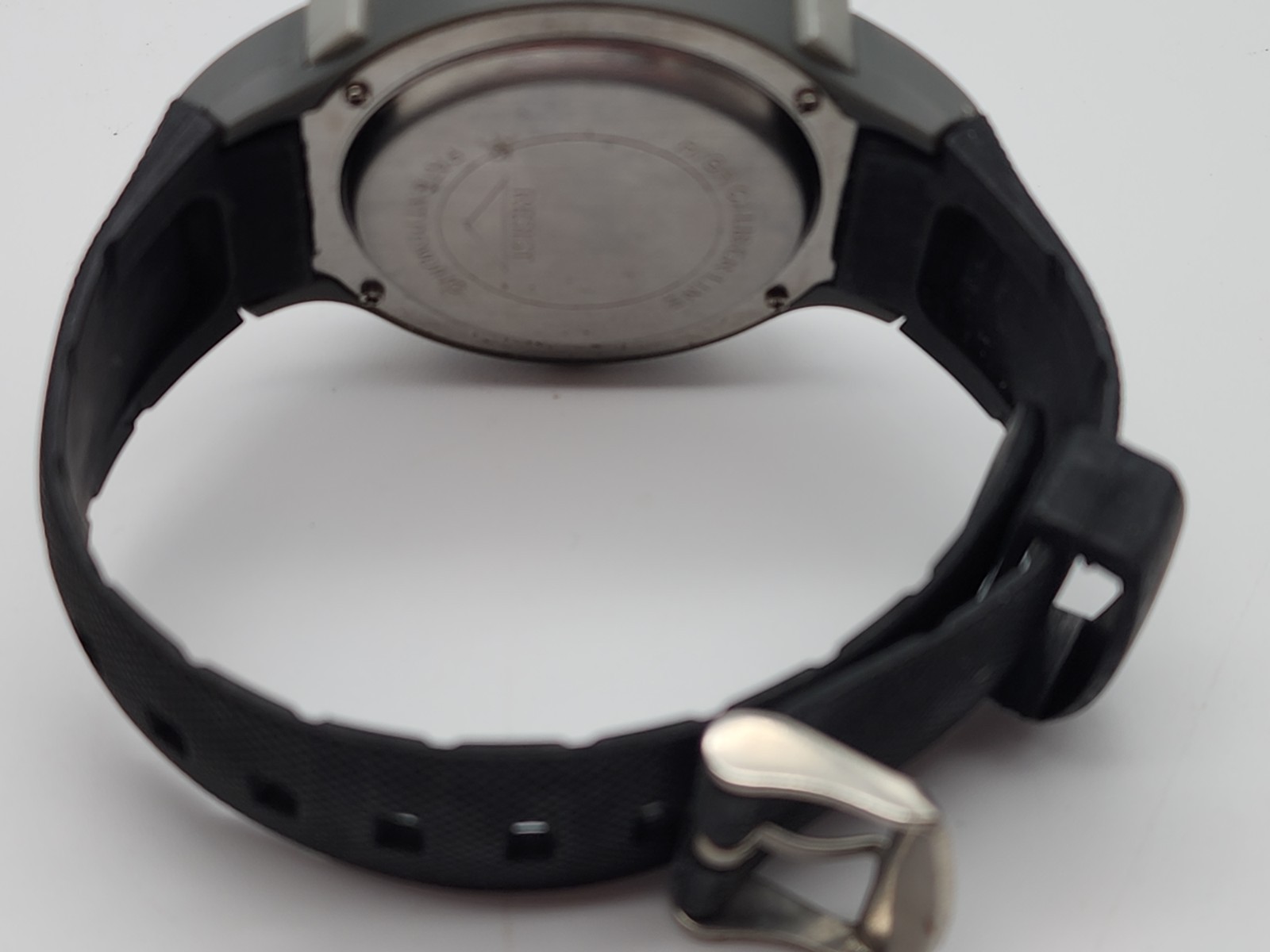 lot of 5 leather and rubber band Watches for Parts Or repair