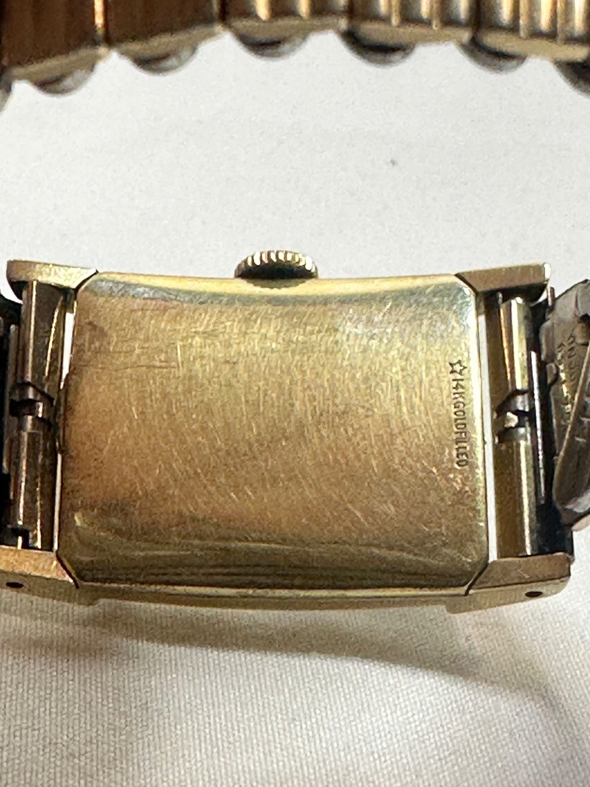 LORD ELGIN Men’s Watch Vintage 1950’s Curved Case 14K Gold Filled — Running