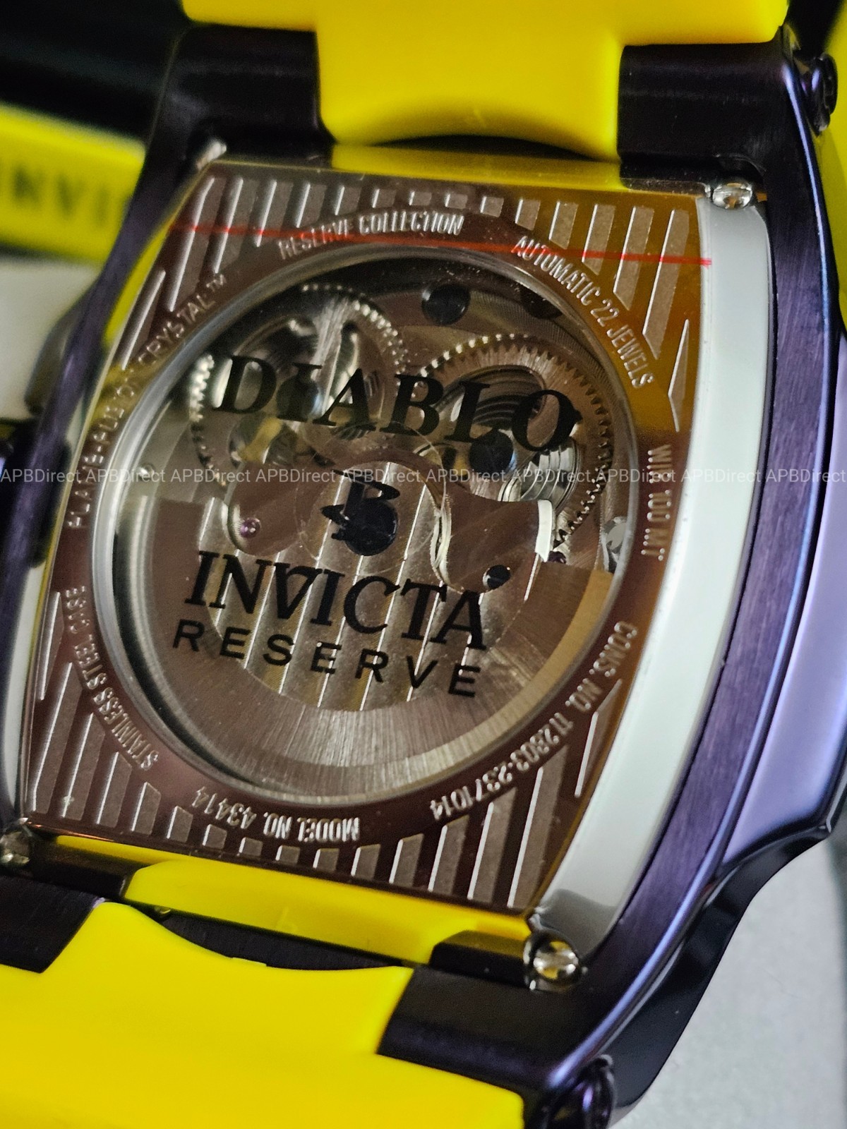 Invicta S1 Rally – DIABLO – Dual Time Automatic Dark Purple Reserve Mens Watch