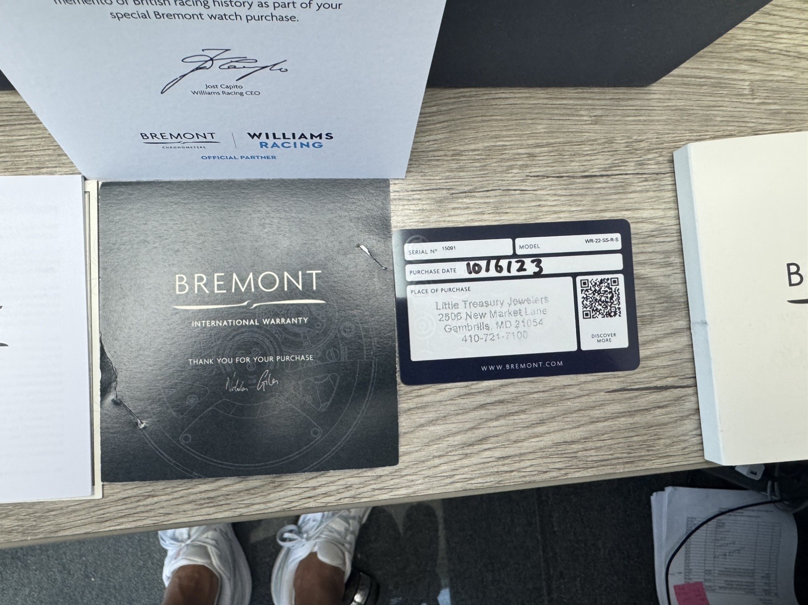 Bremont WR-22 Williams Racing F1 Automatic Watch – Hardly worn