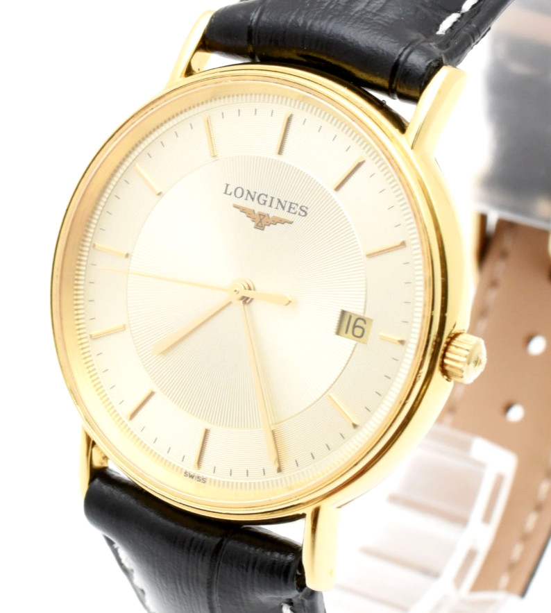 [Near Mint] Longines Grand Classic L4.720.2 Gold Dial Quartz Men’s Watch JAPAN