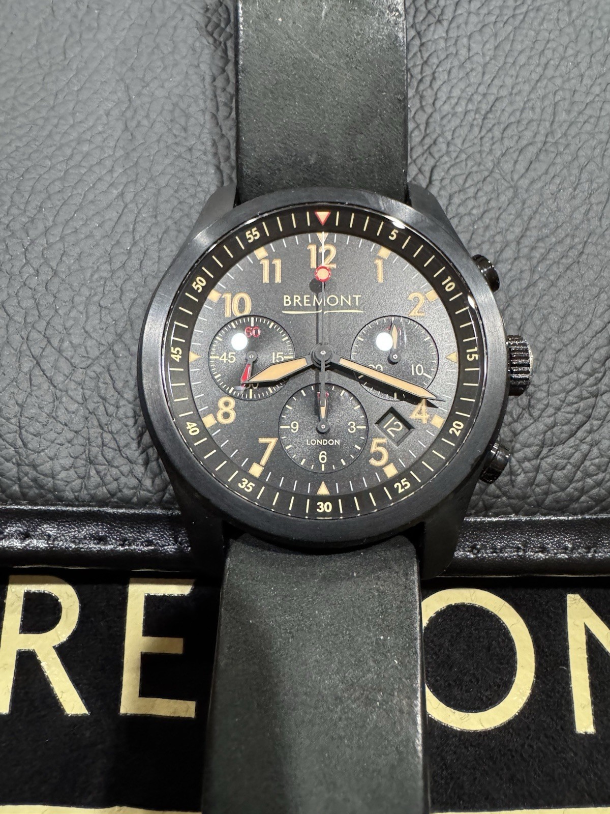 Bremont Solo Men’s Black Watch – Alt1-P2 Jet. Box and Papers.