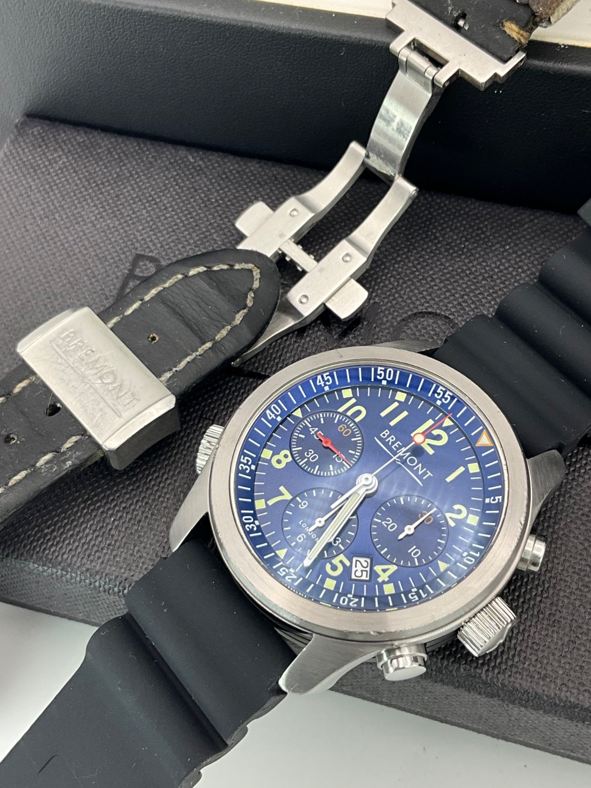 Bremont ALT1 Blue Men’s Blue Strap Watch – ALT1-P/BL 3 Straps Set