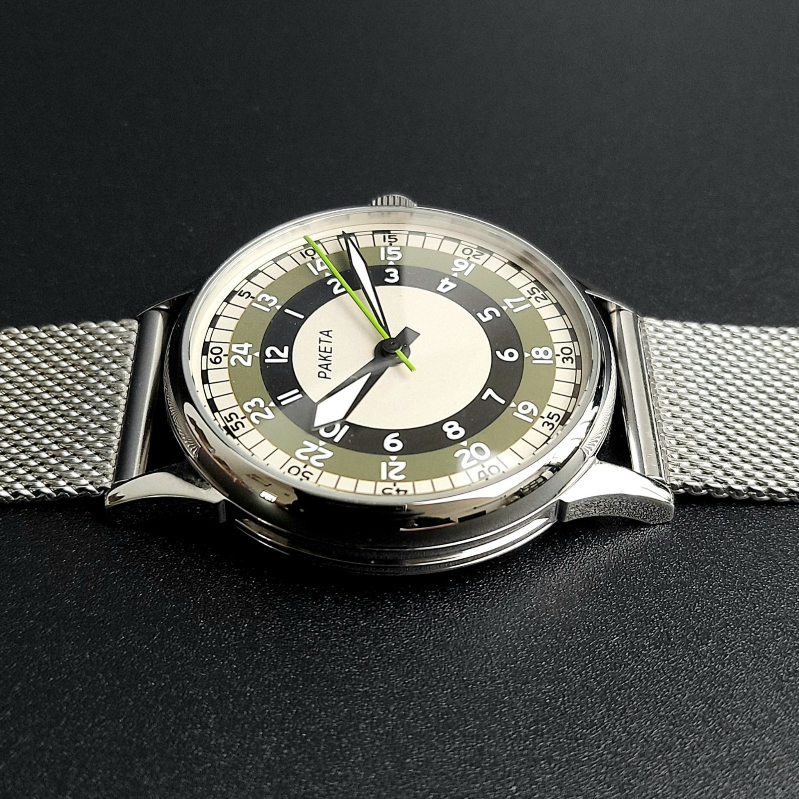 Vintage Raketa Mechanical Men’s Wristwatch USSR Soviet Raketa Watch Serviced