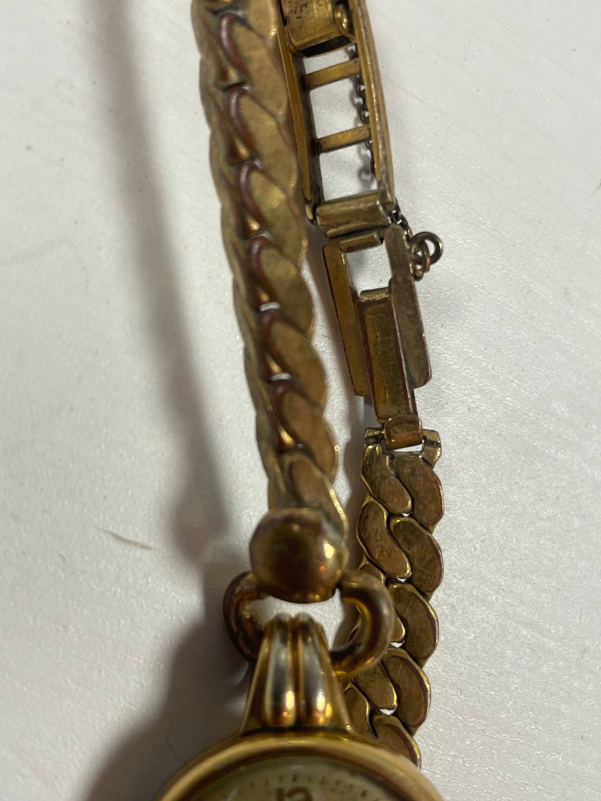 Technos Vintage Ladies Wristwatch 15 Jewels Swiss Made Gold Tone Spares Repair