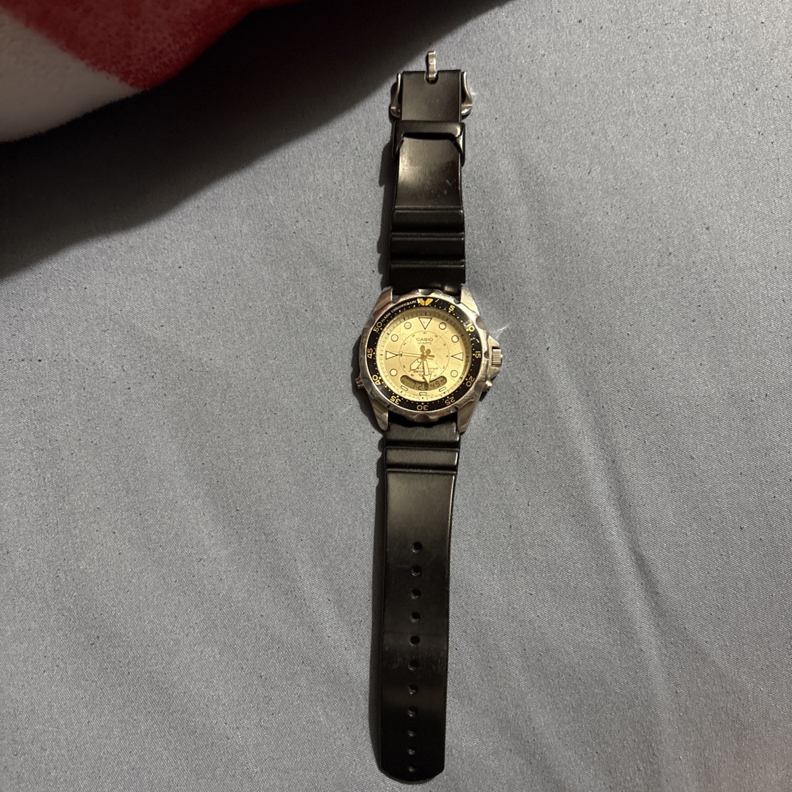 Rare Vintage Casio AD-520 Smiley Mod 388 Ana-digi Watch Arnie Retro Very Nice!!!