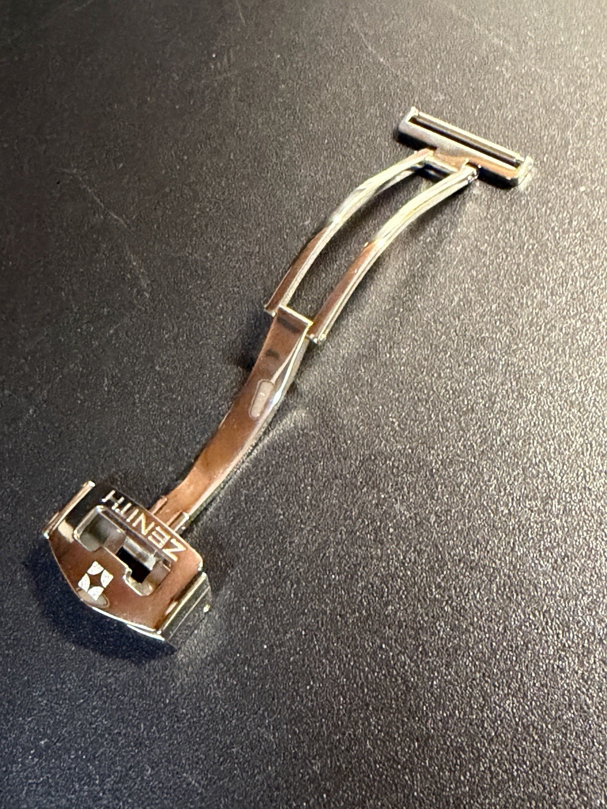 Zenith Original Steel Folding Clasp 13.3mm Folding Clasp Buckle NOS