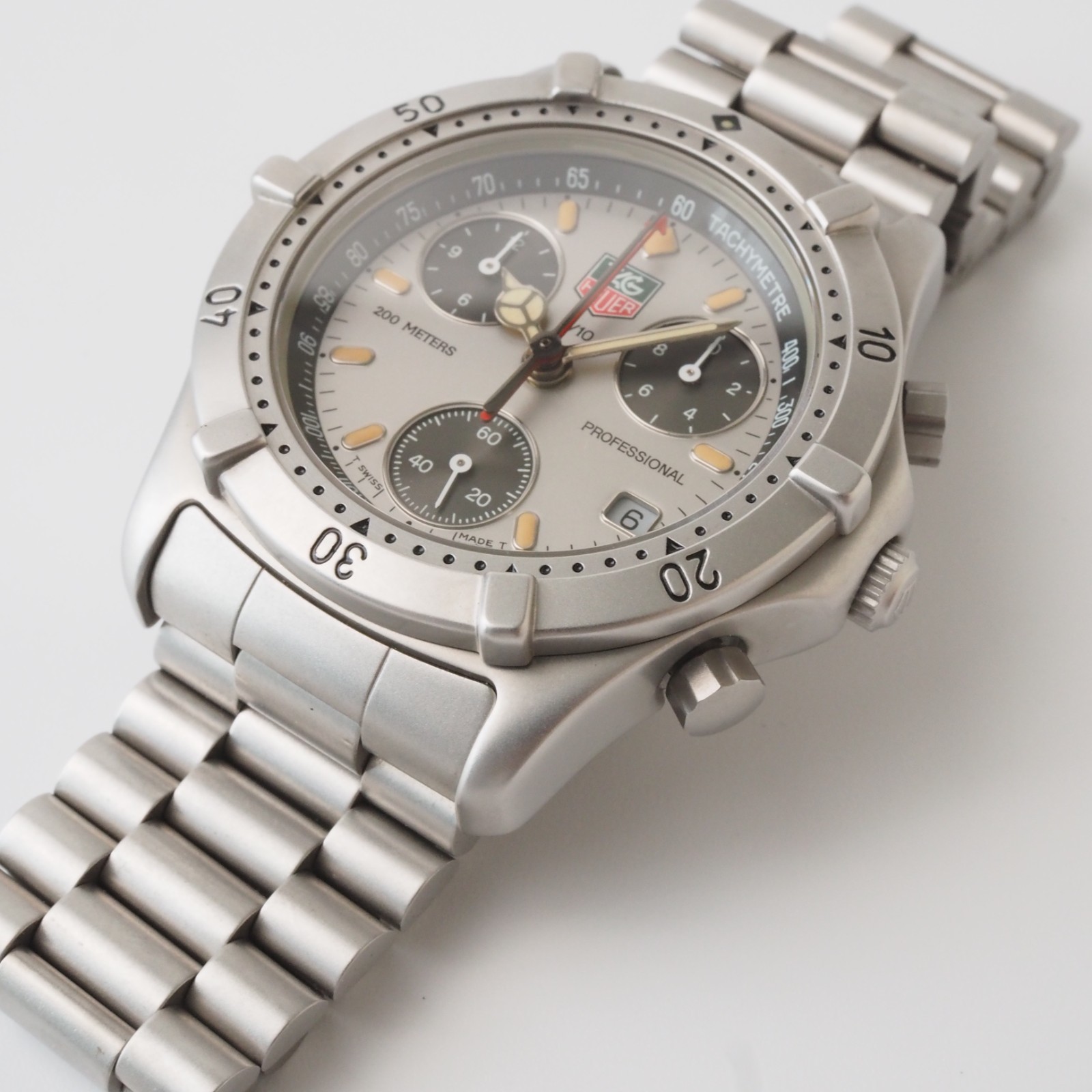 TAG Heuer 2000 CE1111 Quartz Chronograph Gray Dial Professional 200m Men’s Box
