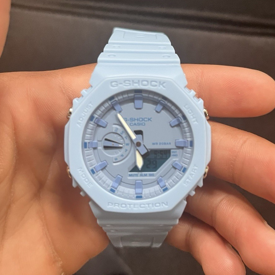 Casio G-SHOCK Blue Analog-Digital Quartz Resin Watch 200m Box Manual