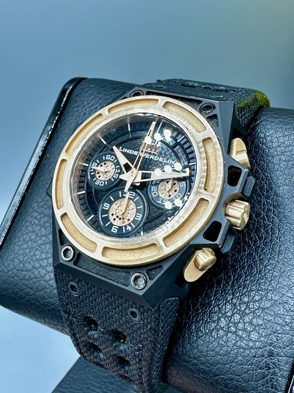 LINDE WERDELIN SpidoSpeed Chronograph Limited Rose Gold Black PVD Titanium