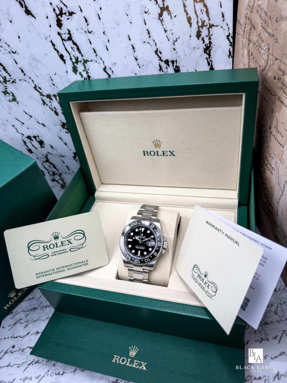 Rolex GMT-Master II Green Arrow 116710LN CPO Certified Box Papers 2025