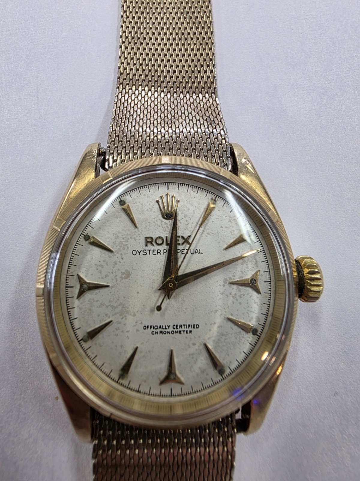 Vintage ROLEX BUBBLE Face 14k (See Description)