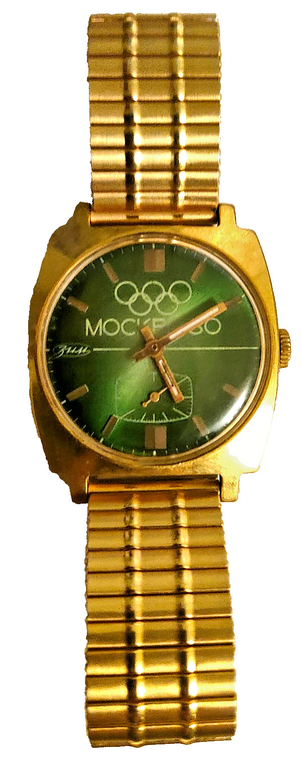 VERY RARE Watch “ZIM” of the USSR – Olympic Games 80 in Moscow, gold-plated