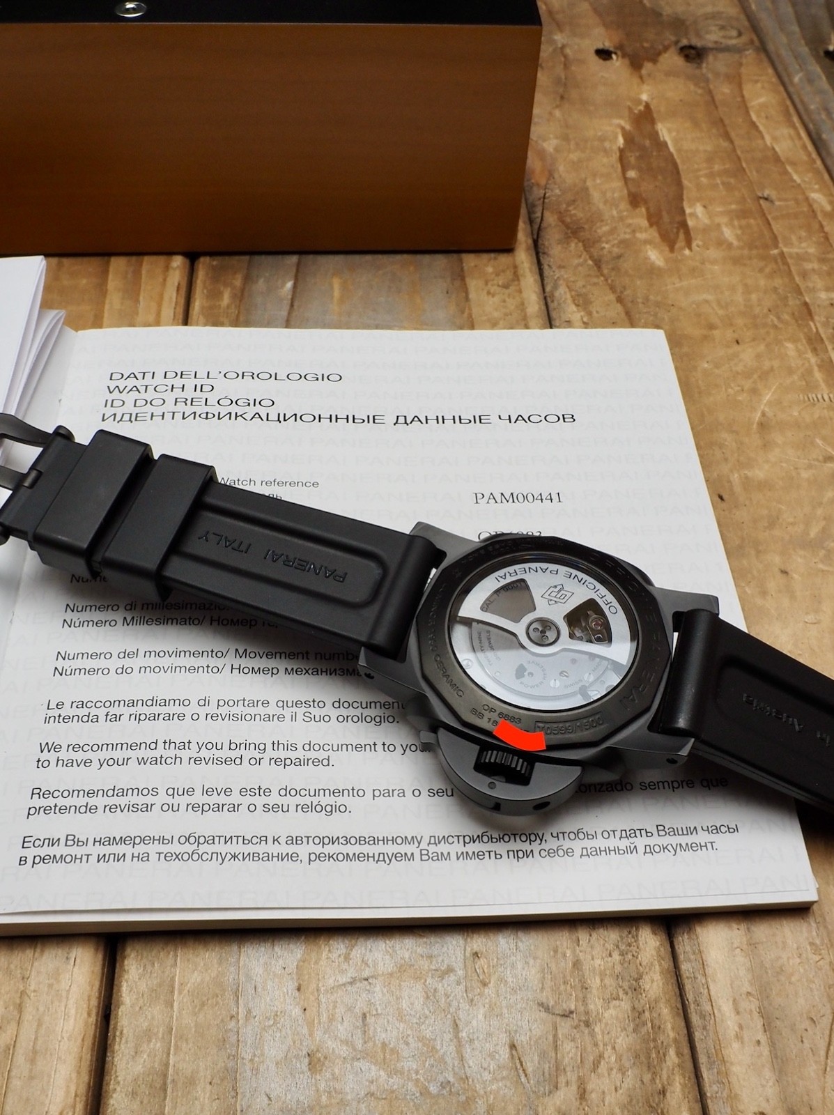 Panerai Luminor 44 Ceramic Ceramica Auto PAM00441 “T” Full Set 2 Straps! CRAZY!