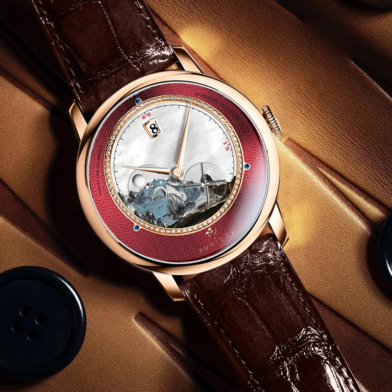 PONIGER Men’s Luxury Watch Automatic Mechanical Watch Waterproof Original Watch