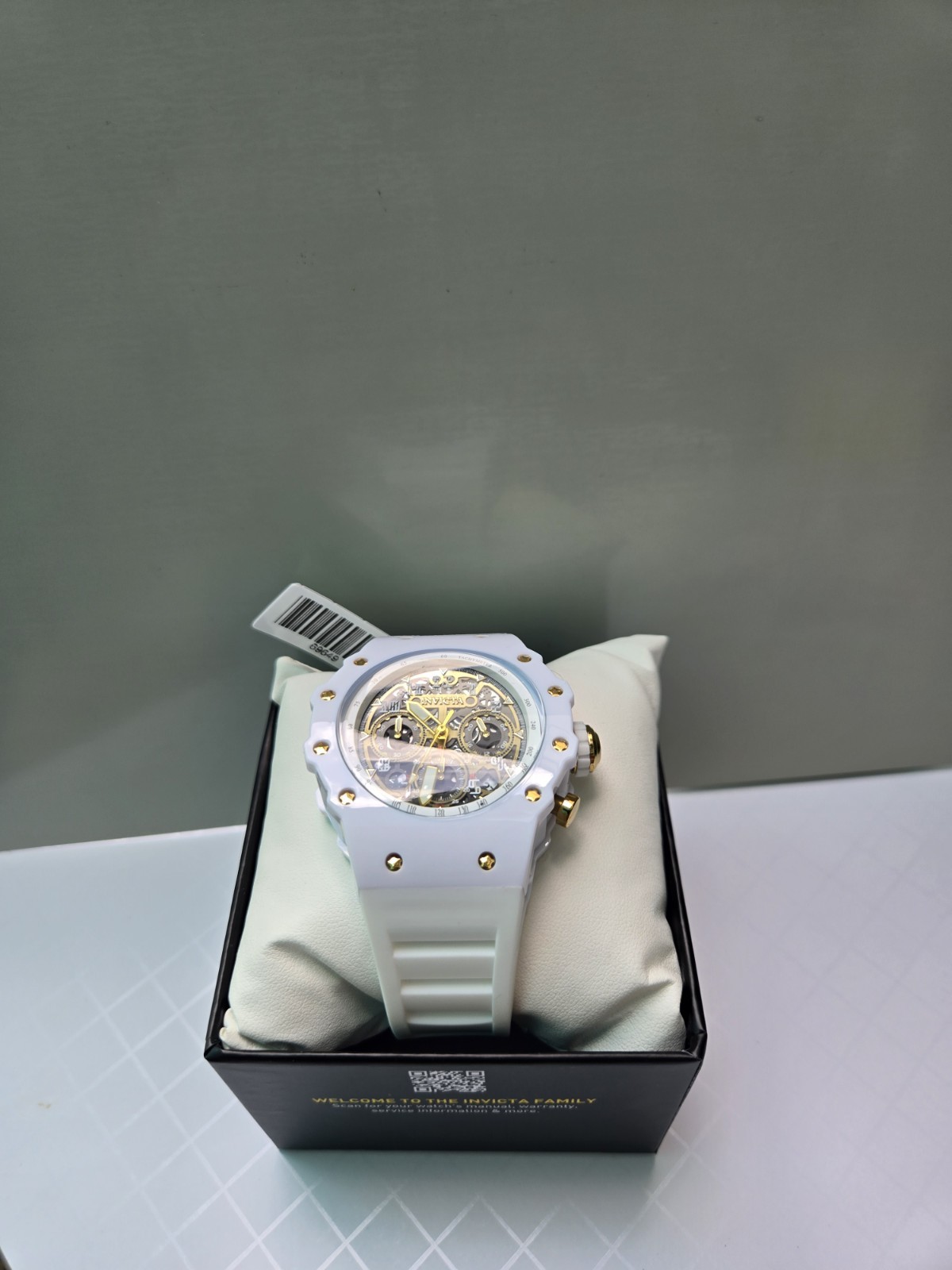 Invicta Racing Vaulthan 69649 Men’s 44mm White Quartz Chronograph Watch New