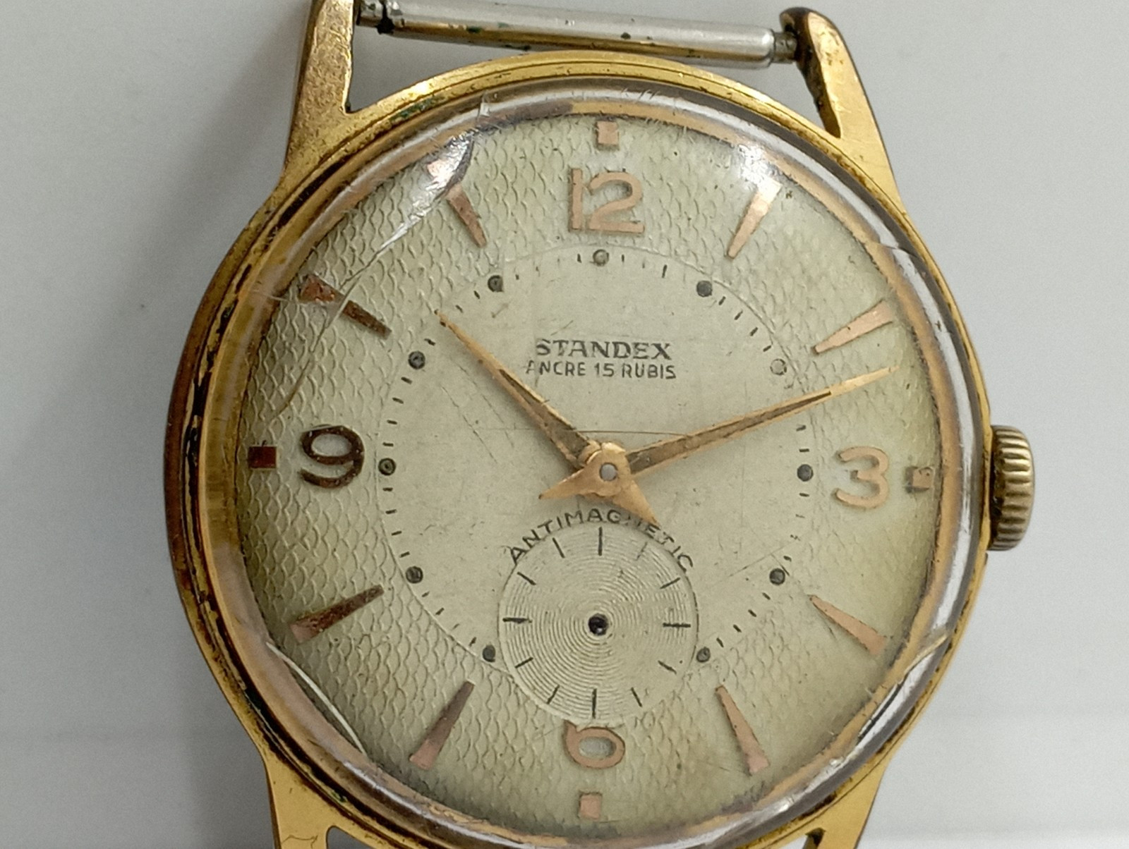 Vintage STANDEX Ancre Cal. Cupillard 233 Lunched 1930 Watch Movement Working Wel
