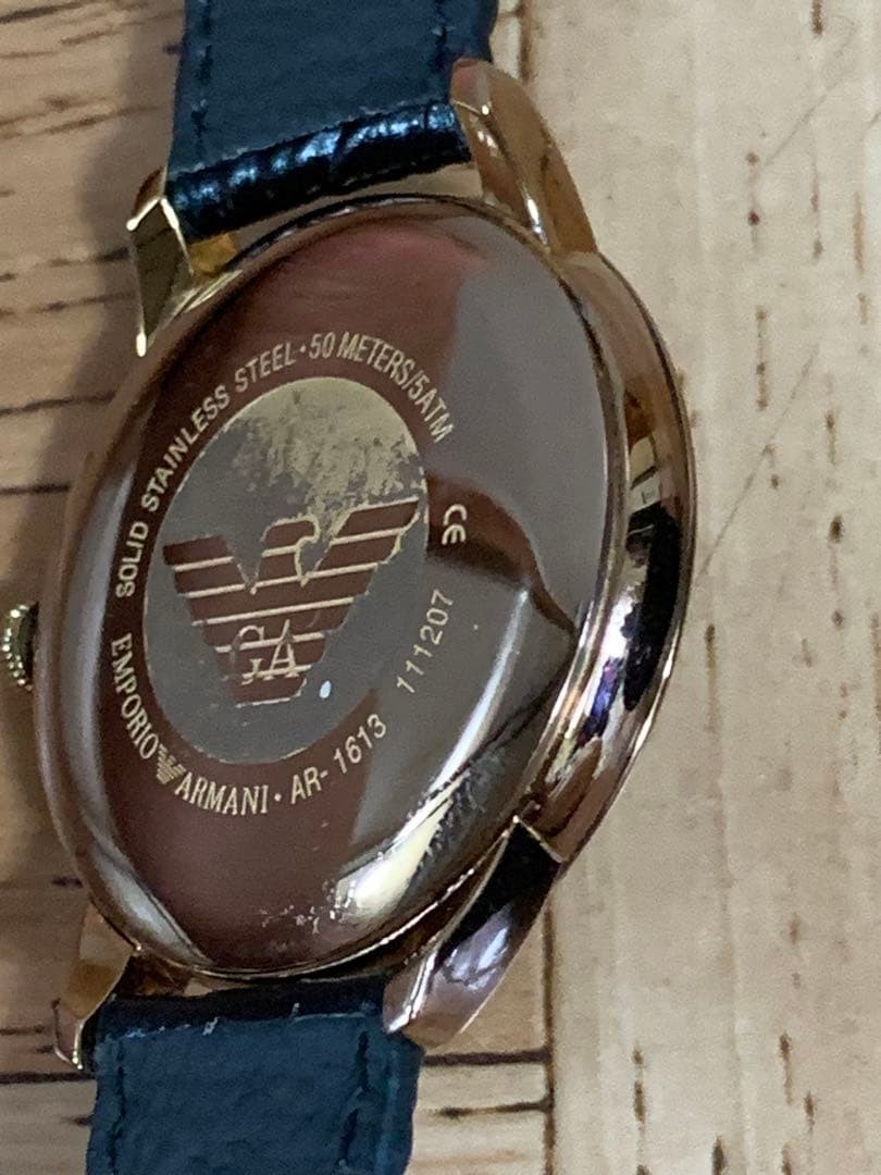 Emporio Armani AR1613 Men’s Quartz Watch Brown Japan 074413