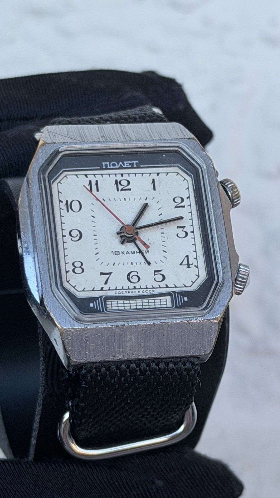 Poljot Alarm TV Vintage 34mm Manual Wind Soviet Men’s Watch Mechanical