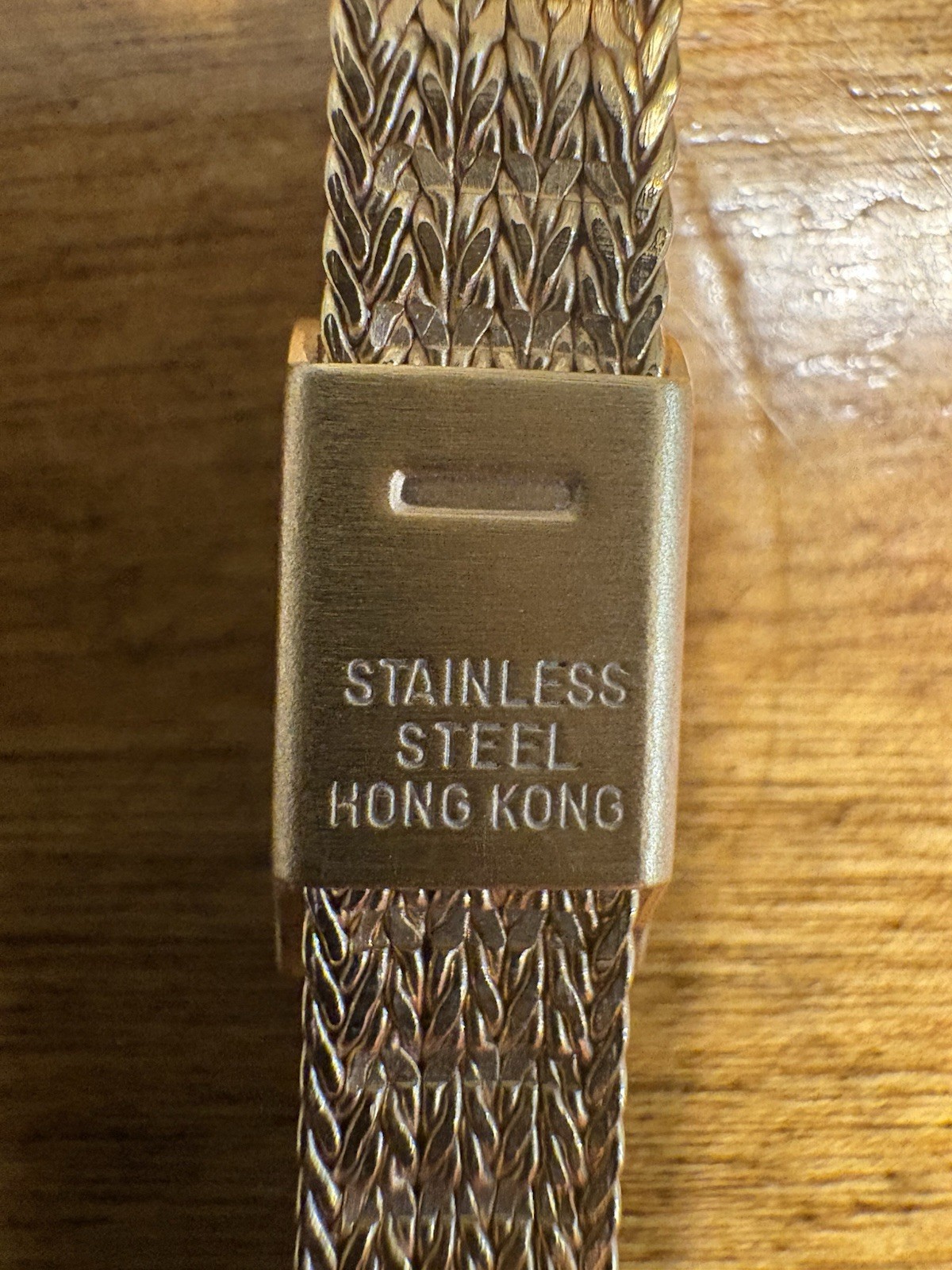 Elgin Women’s Rectangle Gold Tone Quartz Watch (Not working)