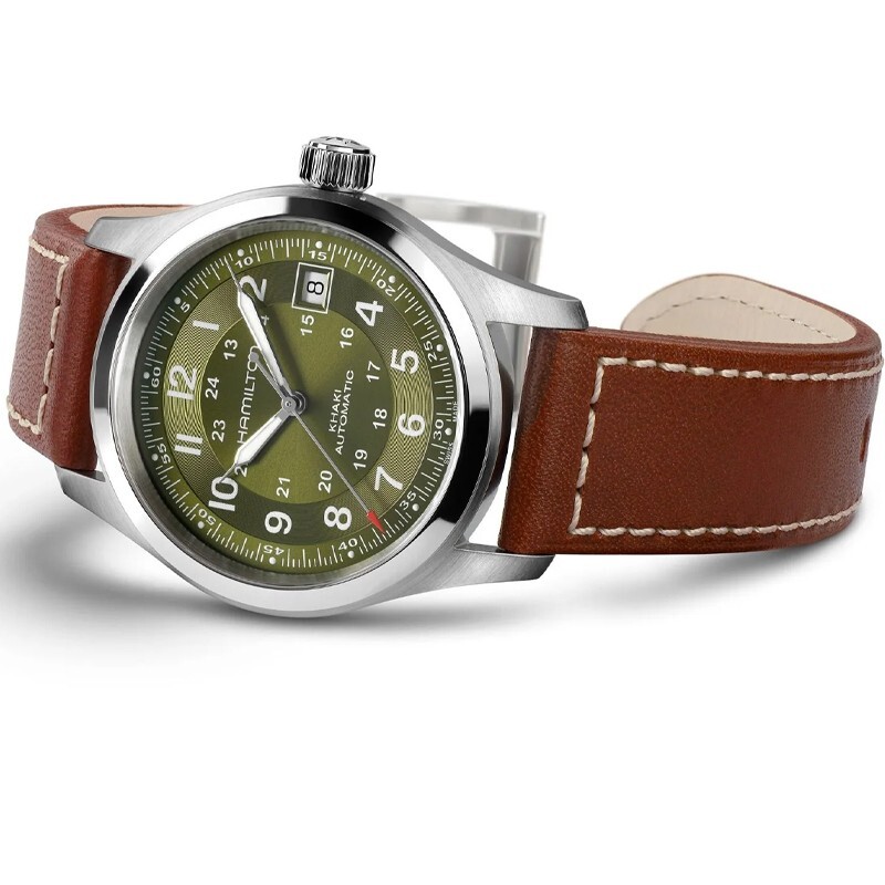 New Hamilton Khaki Field Auto 38MM Green Dial Men’s Watch H70455560