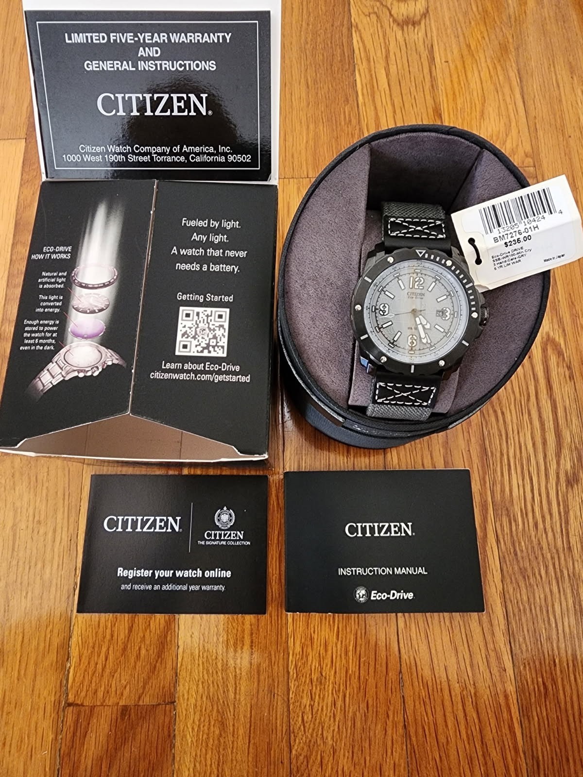 Citizen Strap Eco-Drive Men’s Watch BM7276-01H