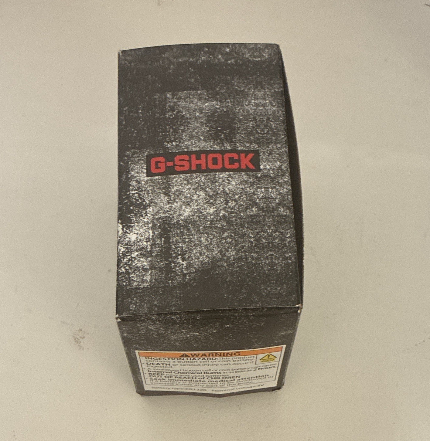 G-SHOCK Analog-Digital Quartz White Resin 200m Black Dial Wristwatch w/ Box