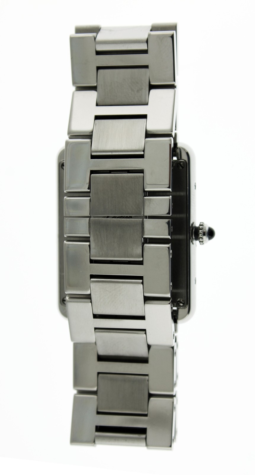 Cartier Tank Solo 3169 27mm Stainless Steel Diamond Quartz Watch