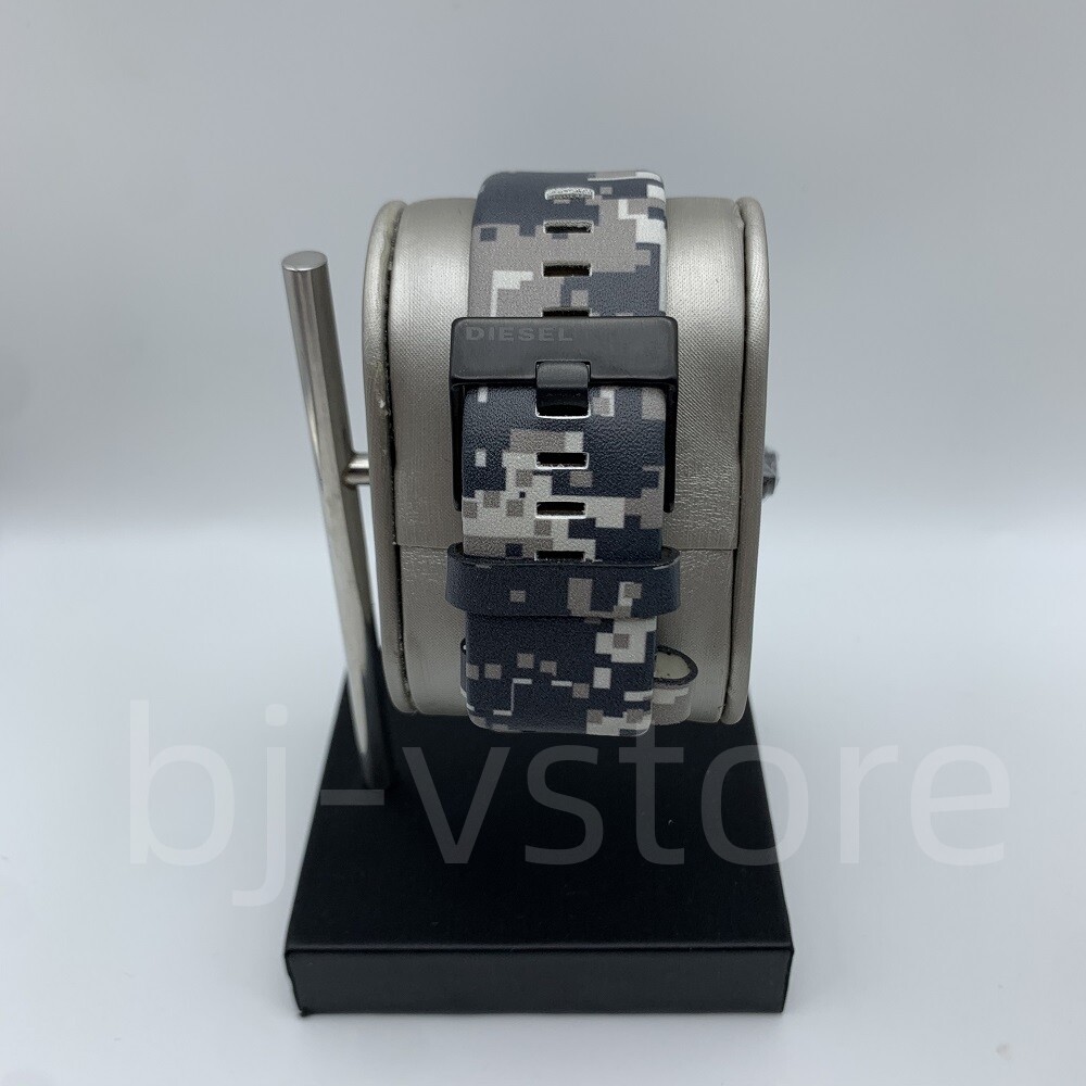Diesel DZ7311 Mr Daddy Chronograph Black Dial Multicolor Leather Band Mens Watch