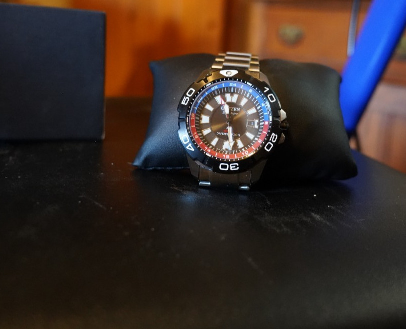 Citizen Promaster GMT 44mm Black Dial Stainless Steel Mens Watch BJ7128-59E