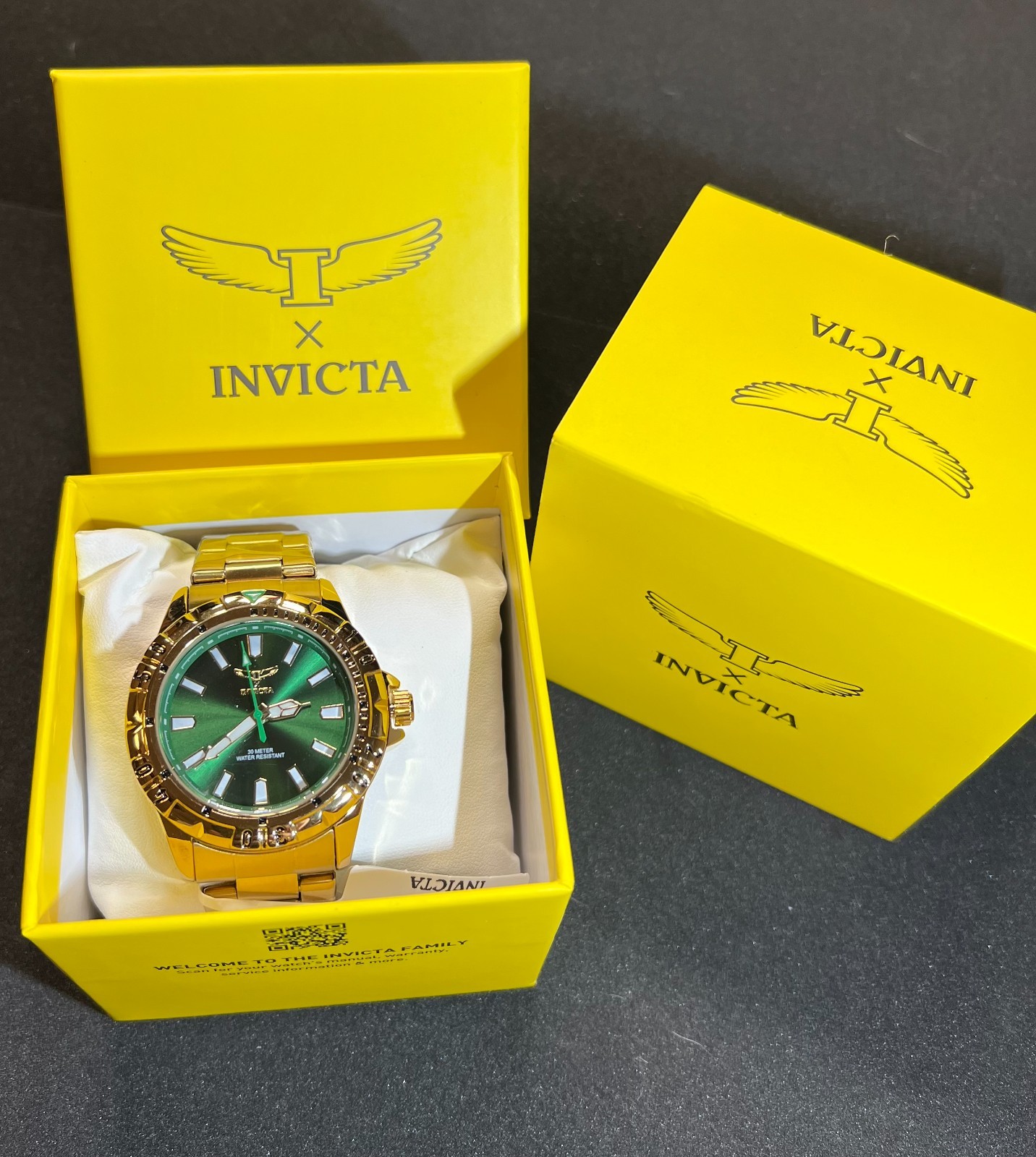 Invicta Specialty I by Invicta Men’s Watch – 42mm. Gold with Green Face (69034)