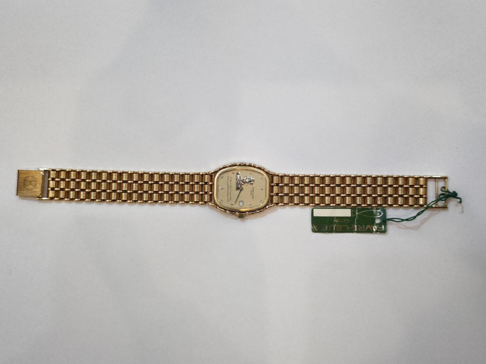 Mint FAVRE-LEUBA President Saddam Hussein Iraq Gold DIAL Box Watch R800