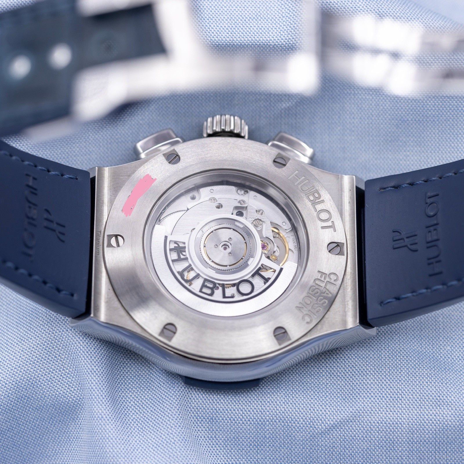 Hublot Classic Fusion Chronograph Blue Dial 521.NX.7170.LR Box+Papers & Receipt