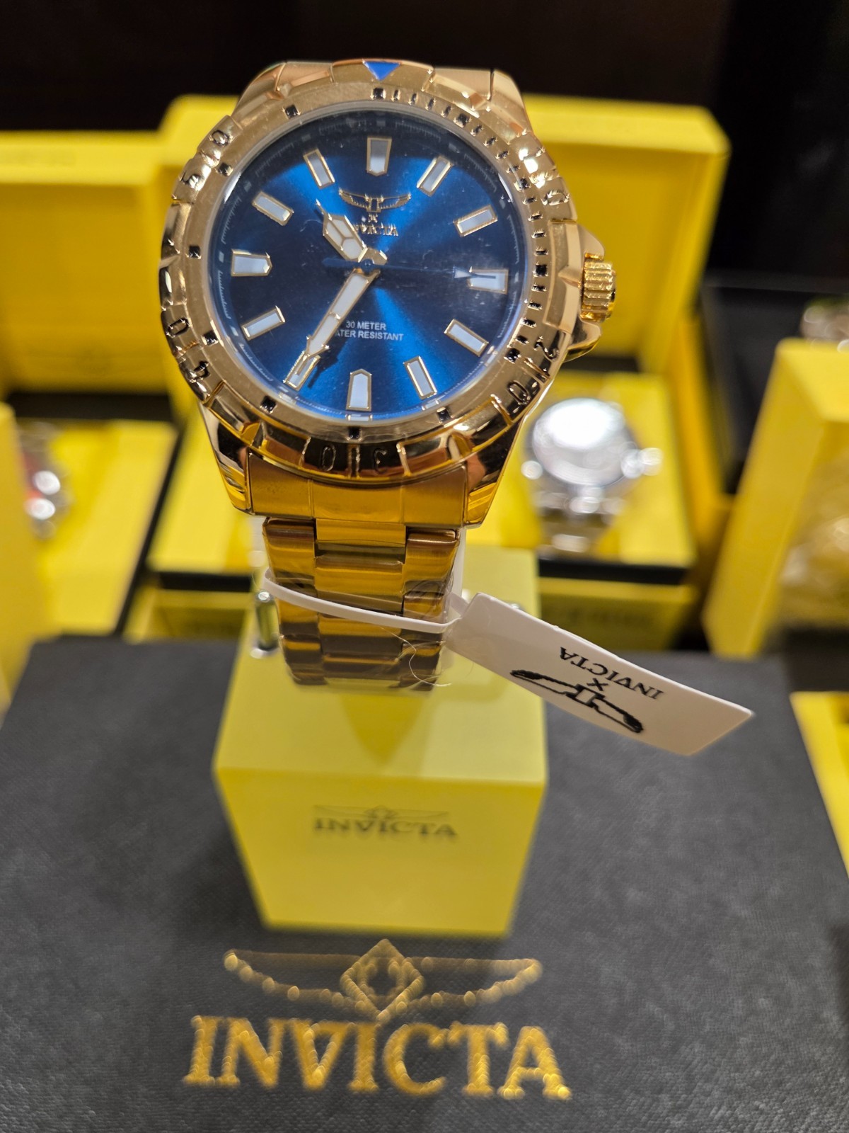 Invicta Specialty I by Invicta Men’s Watch – 42mm 69033 Gold W/Blue Dial New!!