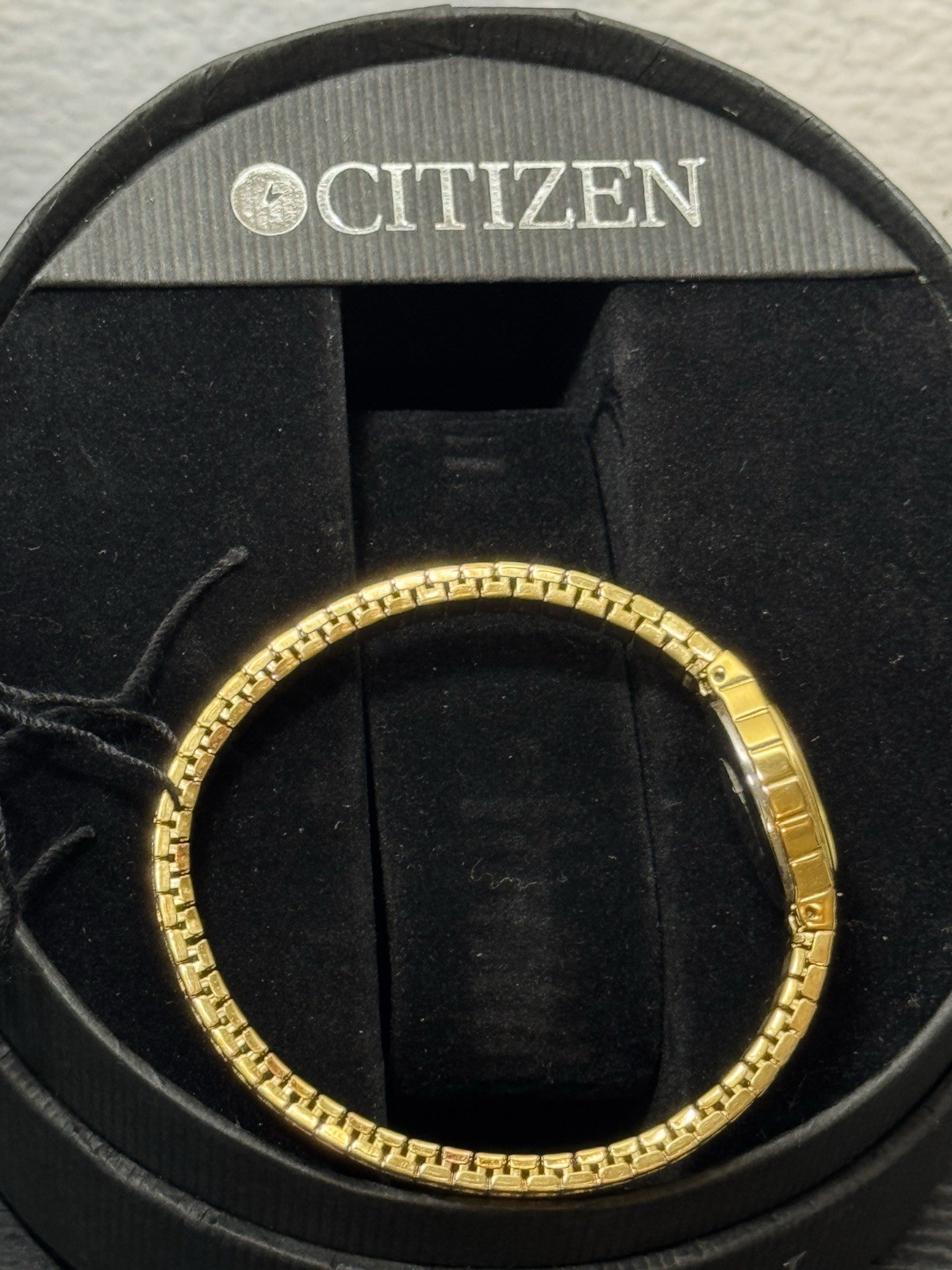 Citizen Watch Women 17mm Champagne Dial Gold Tone Oval 5920-S96494
