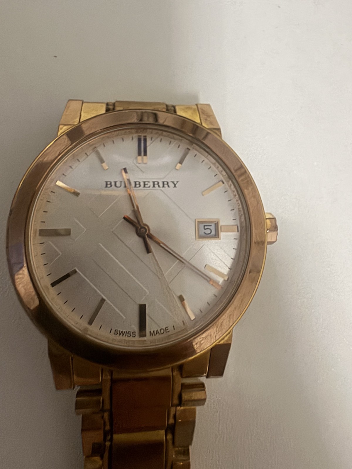 Burberry “Rose Gold” Stainless Steel Unisex Watch