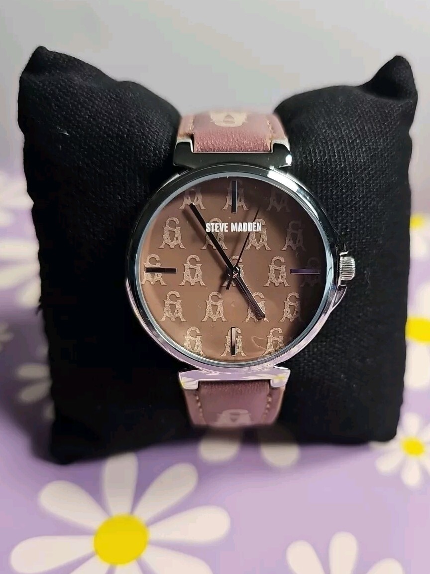 Steve Madden Women’s Dual Colored Dark Brown and Light Brown Watch NWB