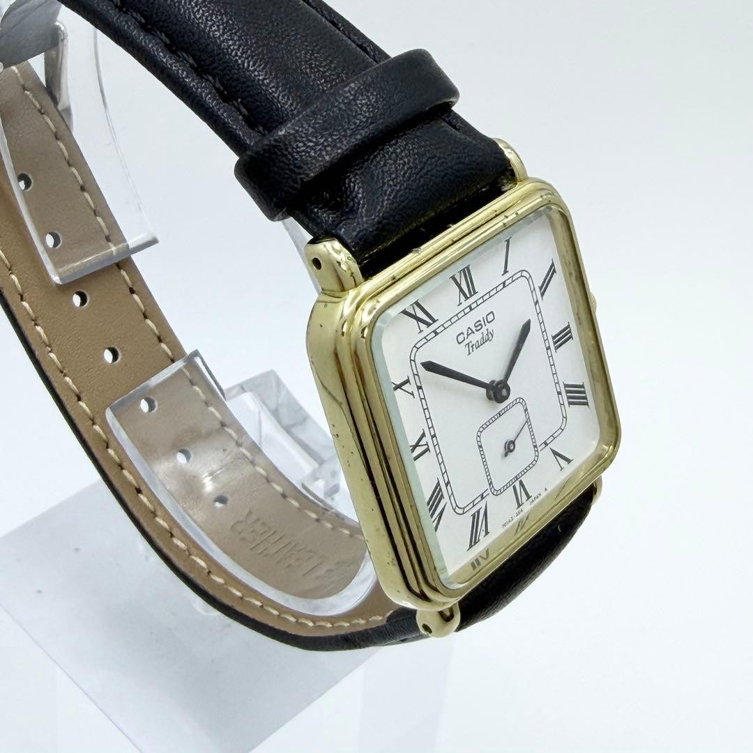 CASIO Smoseko Square Roman Watch with New Battery and New Strap