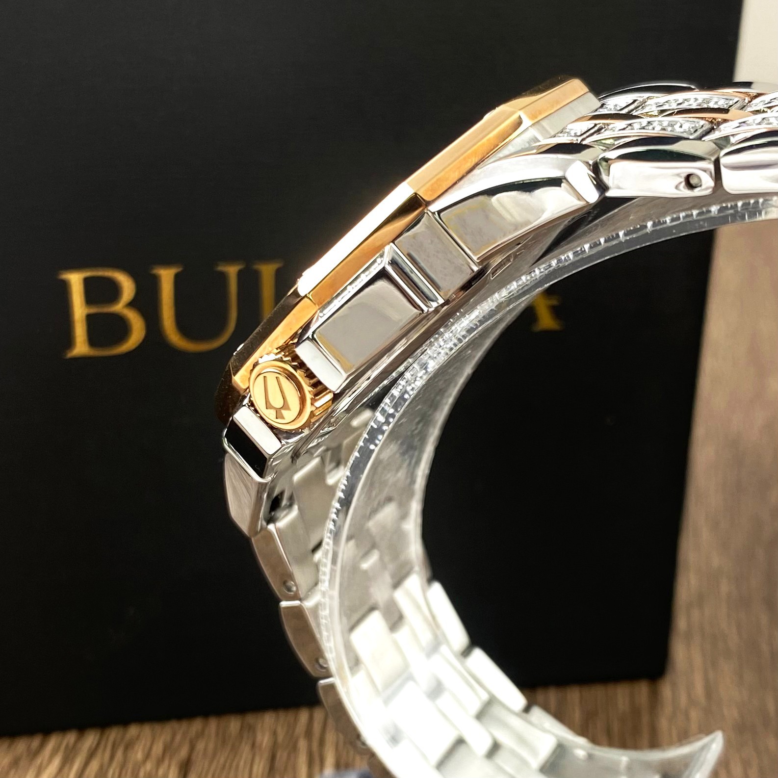 Bulova Octava 98C133 Crystal Dial Two-Tone Stainless Steel Men’s Watch