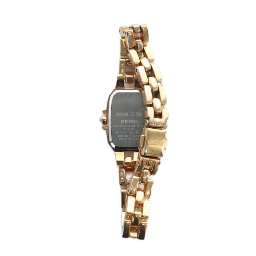 [A1R] Seiko 1N01 0PD0 Quartz Heart Gold Color Women Watch [f8w]
