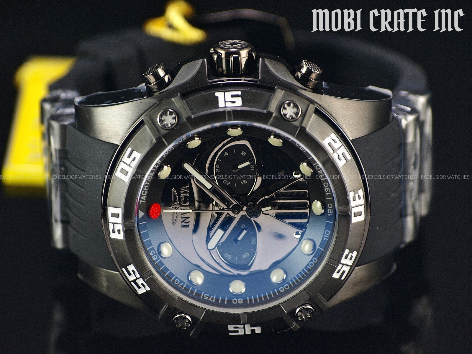 New Invicta Star Wars Men’s Darth Vader 52mm Bolt LE Quartz Chrono Black Watch