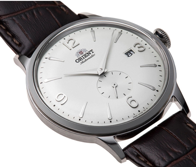 Orient Watch Automatic Men’s Small Second White Brown Strap