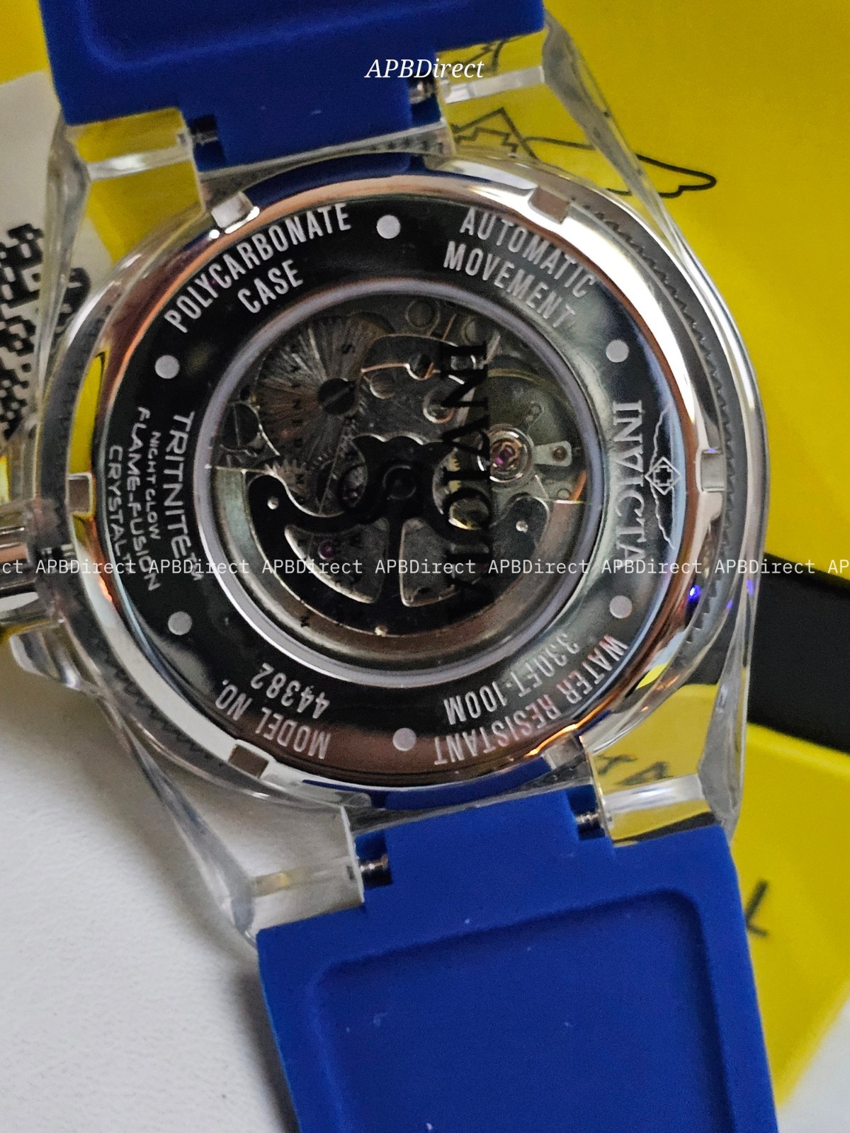 Invicta – Speedway – Mechanical AUTOMATIC – Clear Polycarbonate Case mens watch