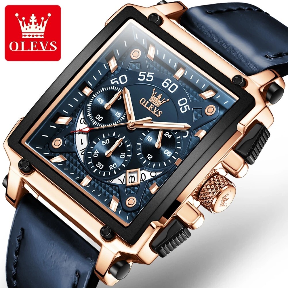 Waterproof Quartz Luminous Business Luxury OLEVS Men’s Men Watch Date Strap