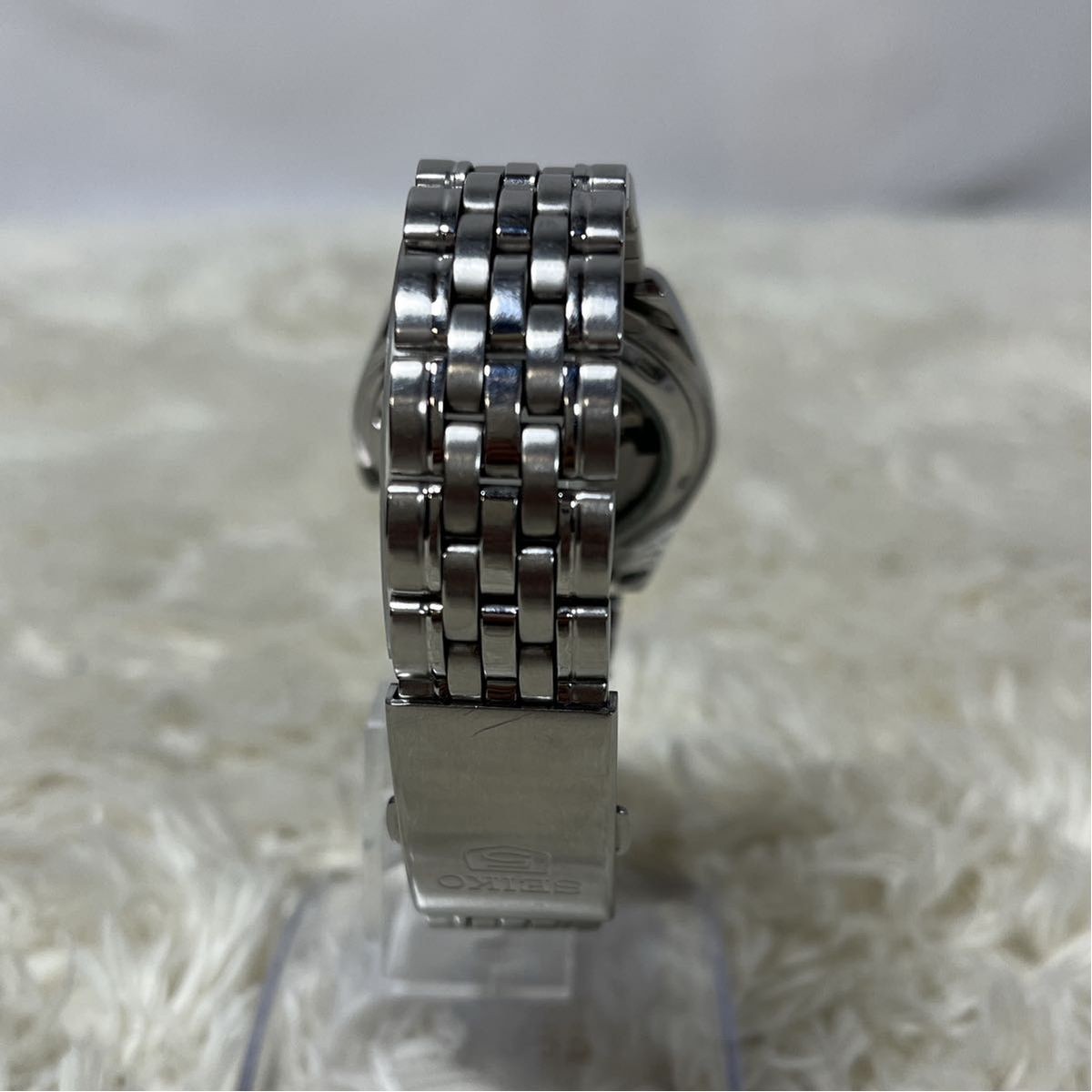 SEIKO5 Automatic Black Dial Transparent Back Seiko Watch Seiko Five