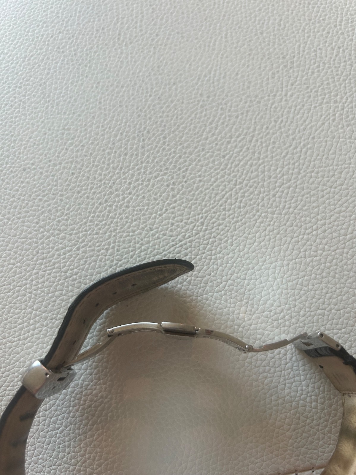 Glycine incursore automatic 200m brushed steel face with black leather strap