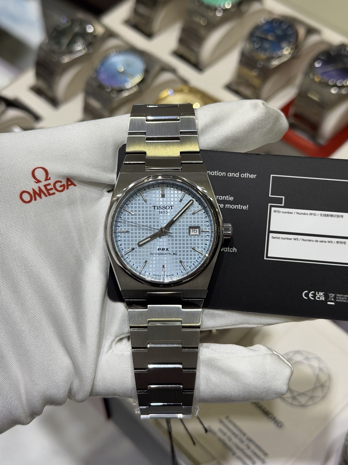 New Tissot PRX Powermatic 80 Ice Blue Dial 40MM Men’s Watch T137.407.11.351.00