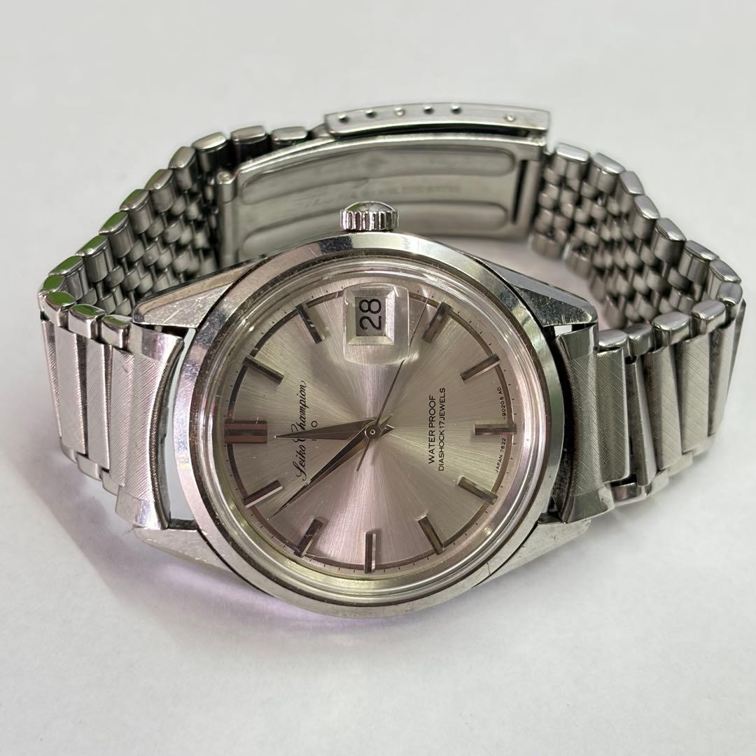 Seiko Champion 860 Strap Hand Wound Watch 17 Jewels 7622 9010