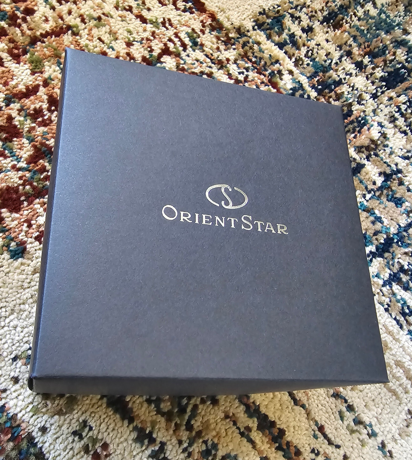 Orient Star Automatic Brown Blue Dial Men’s Watch Power Reserve RK-AV0B02Y
